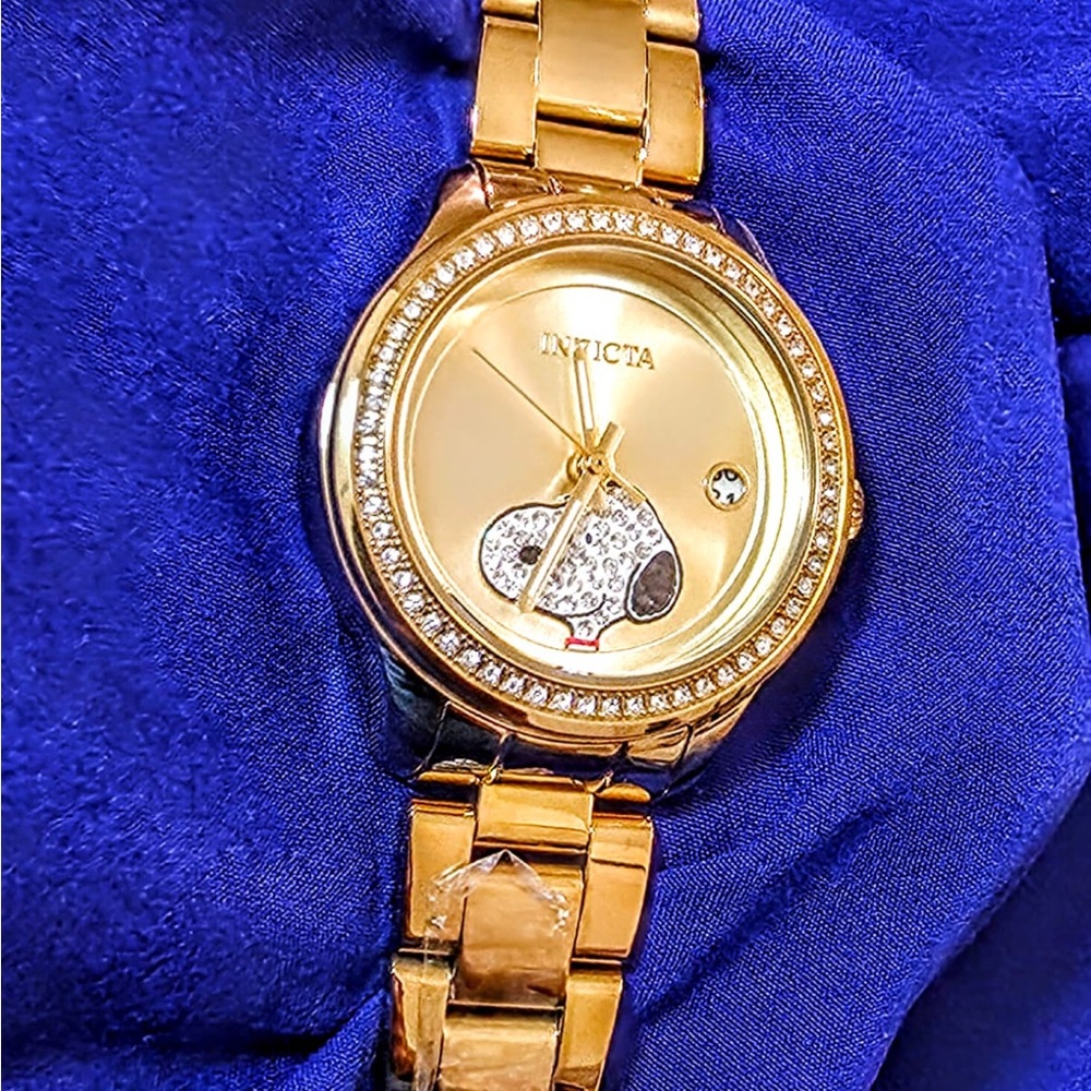 invicta Limited Edition 38275 Snoopy Lady Bling Women's Watch Like New - Picture 4 of 7